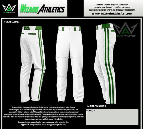 Baseball pant