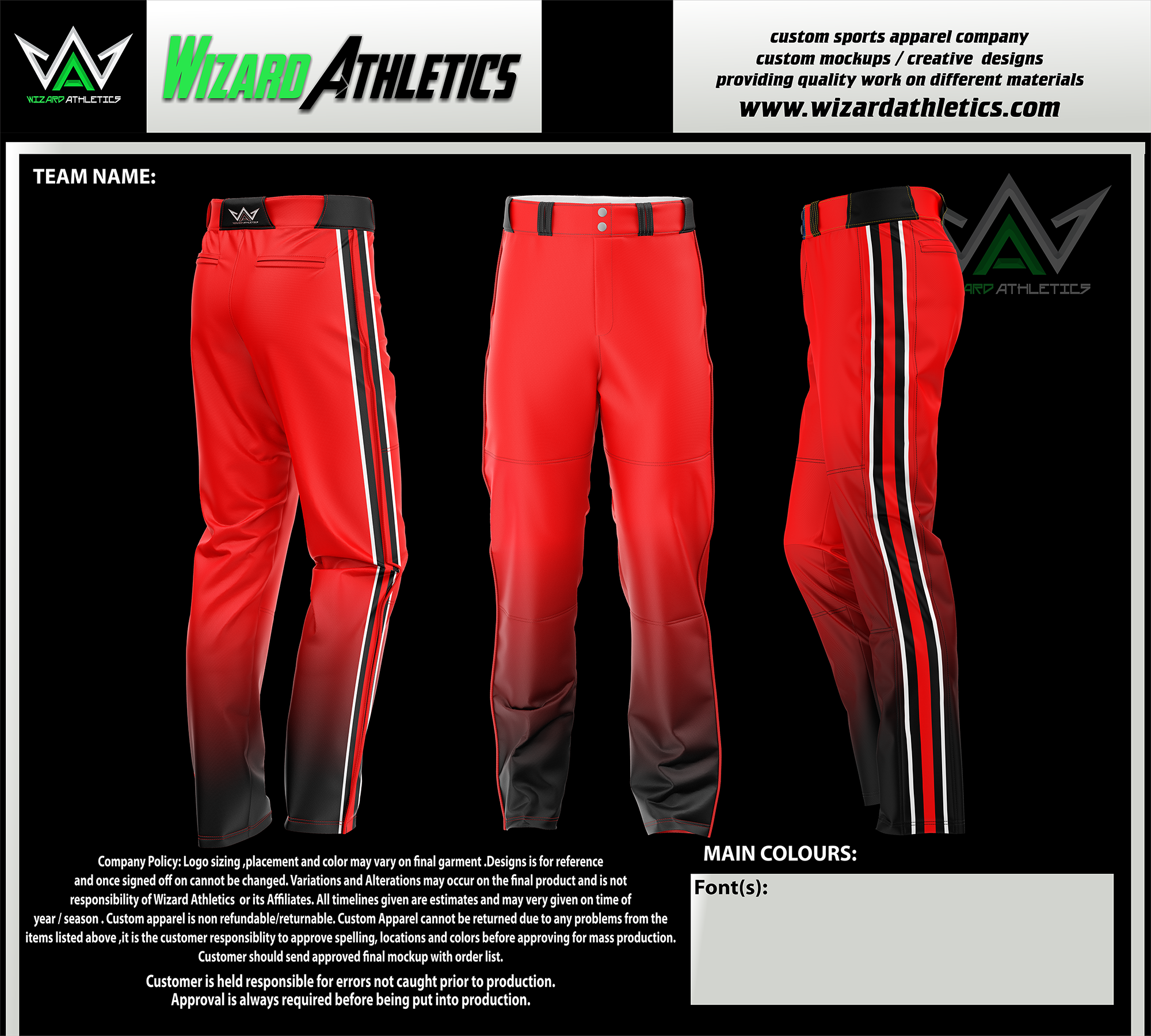 Baseball pant